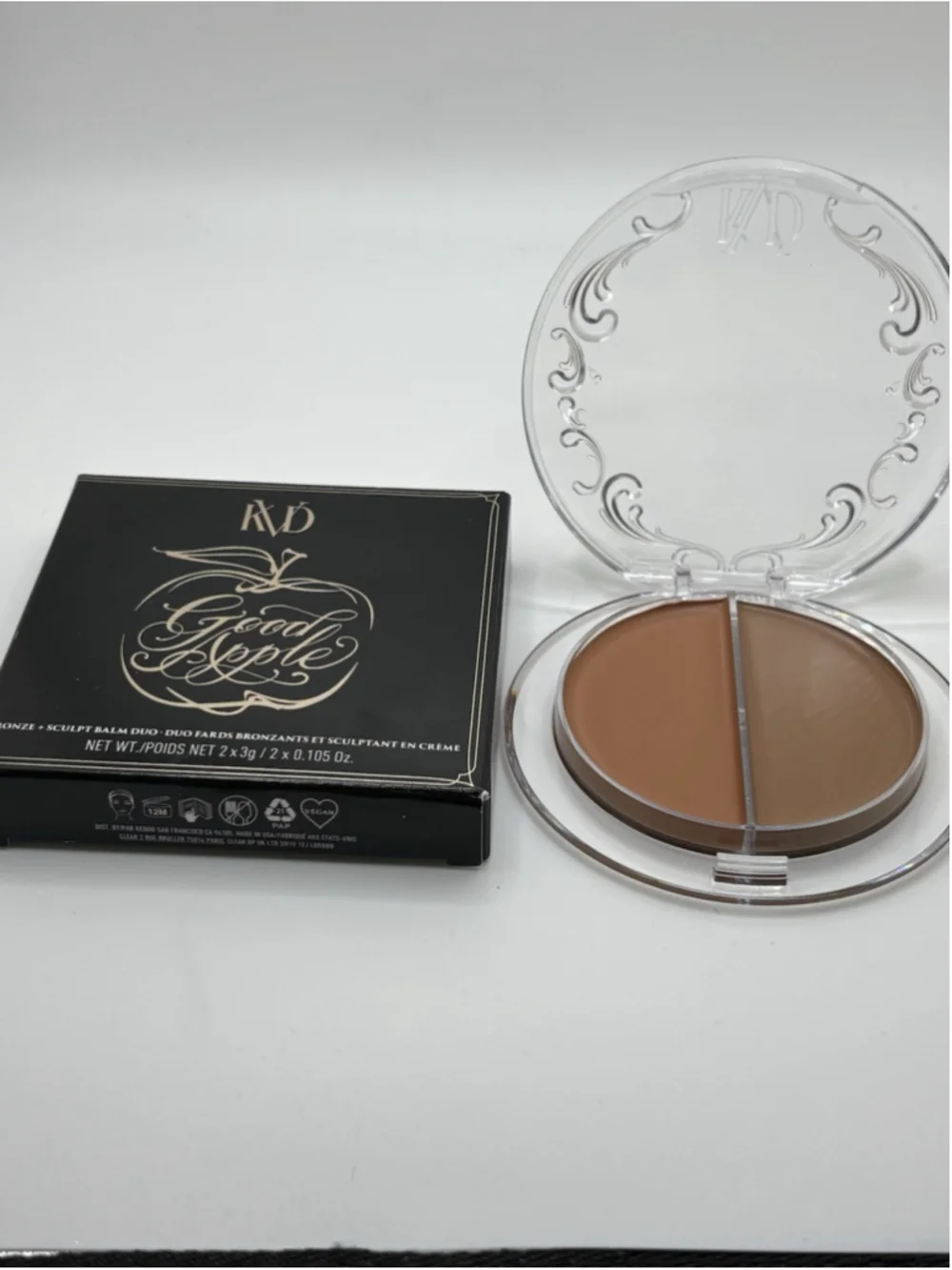 KVD Beauty Good Apple Bronzer Bronze Sculpt Balm Duo - Light 200